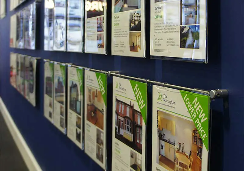 Hook-on Rod Poster Displays with Acrylic Pockets