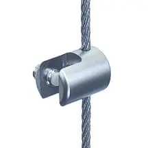 CG01-3 cable vertical support single sided for panels for 3 mm Cable Display System