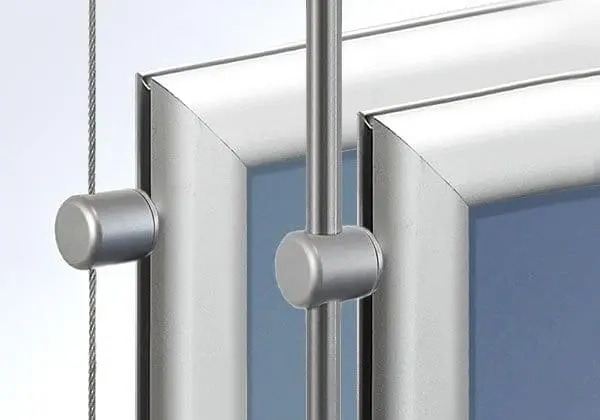 Cable/Rod Suspension Fittings for Aluminum Frames | Nova Display Systems