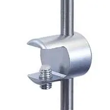 RG15 rod support for 12mm (1/2″) thick shelf | 6mm Rod Display System