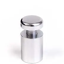 5/8" Dia. Clear Anodized Aluminum Standoff — 16mm (5/8″) Dia. x 20mm (3/4″) Length M8 Stud | Nova Display Systems