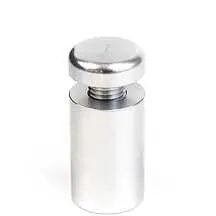 5/8" Dia. Clear Anodized Aluminum Standoff — 16mm (5/8″) Dia. x 25mm (1″) Length M8 Stud | Nova Display Systems
