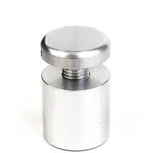 3/4" Dia. Clear Anodized Aluminum Standoff — 20mm (3/4″) Dia. x 20mm (3/4″) Length M8 Stud | Nova Display Systems