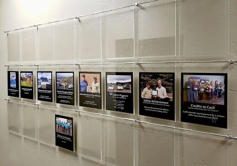 Wall Mounted Hook-on Rod Poster Displays | Nova Display Systems