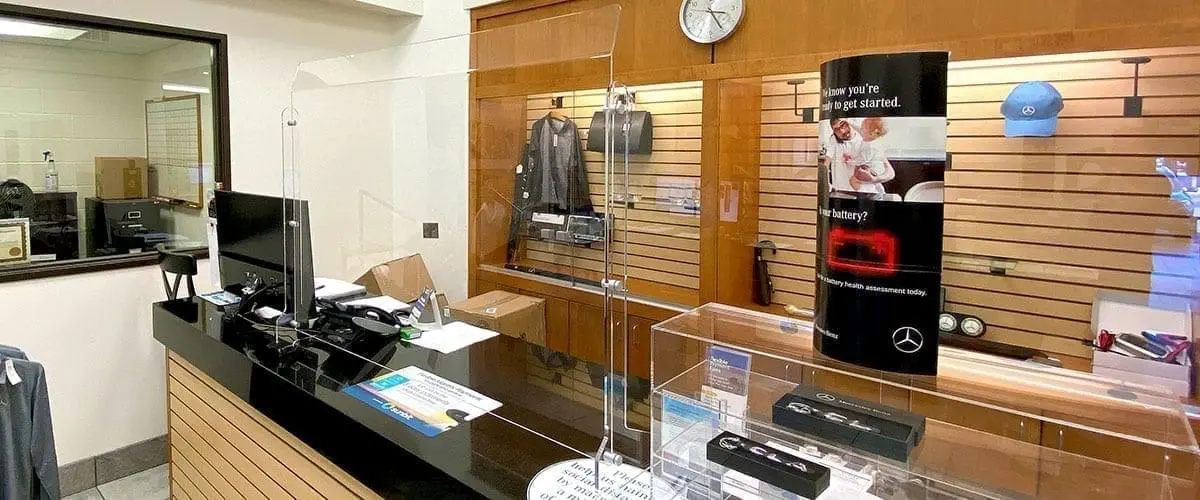 Custom Acrylic Sneeze Guards — Retail and Office Safety Partition Solutions