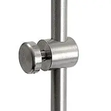 Support with M6 Stud-Cap Single-Sided for Panels with Holes – Non-Removable (#303 Stainless Steel)