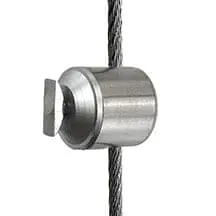 KCR303-CT01 support for aluminum frames for 3mm Stainless Steel Cable Display System