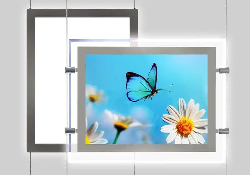 LED Light Pockets Backlit Acrylic Frames | Nova Display Systems