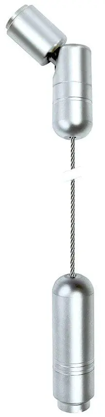 C140-4M Adjustable Angle Ceiling-to-Floor 1.5mm Cable Suspension Kit — 4M (13’ 1-1/2”) Length | Nova Display Systems