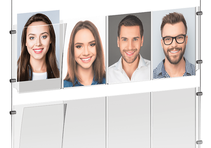 Multi-Pocket Easy Access Acrylic Holders | Nova Display Systems