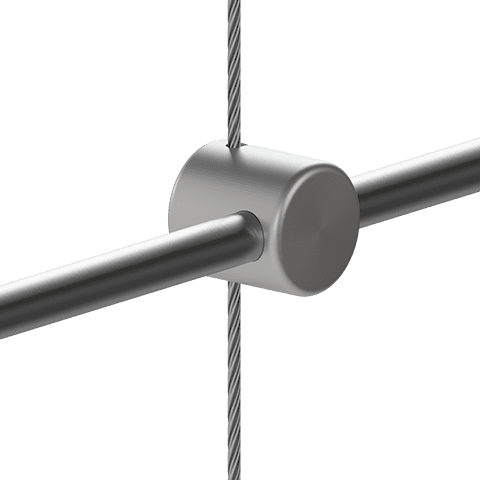 Standard Support for 1.5mm Cable System Rod Hanging Applications — Support for 6mm Horizontal Rods | Nova Display Systems