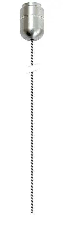 C100-2M/SS Ceiling-Overhead 1.5mm Stainless Steel Cable Suspension Kit — 2M (6’ 5-3/4”) Length | Nova Display Systems