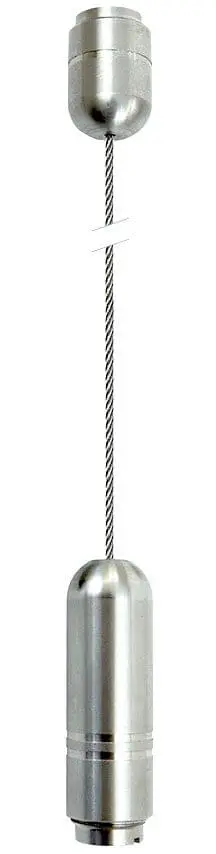 C101-4M/SS Ceiling-to-Floor 1.5mm Stainless Steel Cable Suspension Kit — 4M (13’ 1-1/2”) Length | Nova Display Systems