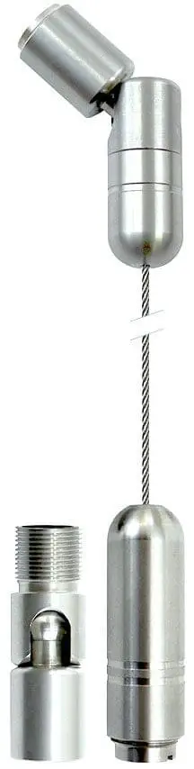 C160-4M/SS Adjustable Angle Top and Bottom 1.5mm Stainless Steel Cable Suspension Kit — 4M (13’ 1-1/2”) Length | Nova Display Systems