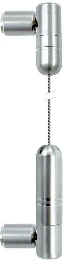 C190-4M/SS Wall-to-Wall 1.5mm Stainless Steel Cable Suspension Kit — 4M (13’ 1-1/2”) Length | Nova Display Systems