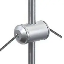 KRS04-CT12 Cable-to-Rod Support Double-Sided for 6mm Rod Display System | Nova Display Systems