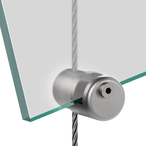 Multi-Position Support for 3mm Cable System Panel Applications — Top/Bottom Support for Panels | Nova Display Systems