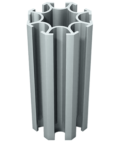 Round Profile / Vertical Extrusion for modular stand assembly