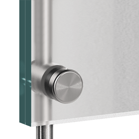 Standard Support for 10mm Rod System Panel Applications — Support with Stud-Cap for Panels | Nova Display Systems