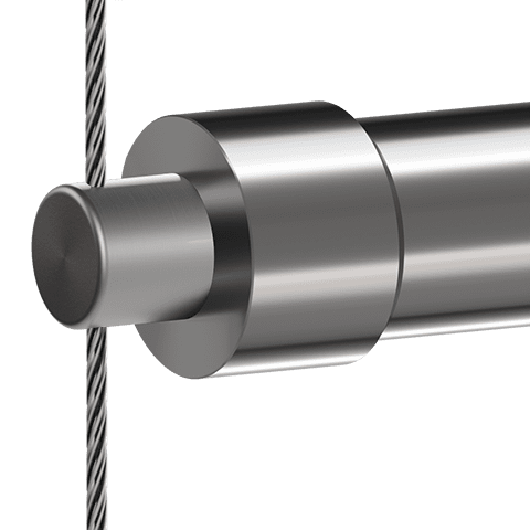 Specialty Supports — Support with Boss for Hanging Rail | Nova Display Systems
