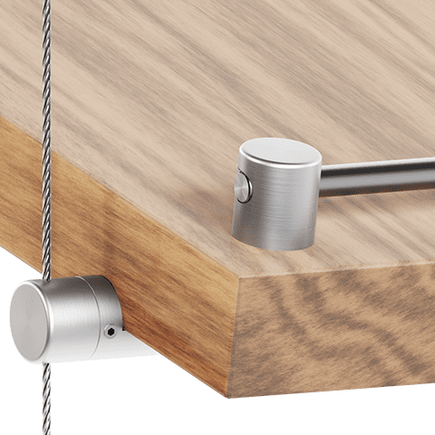 Specialty Supports — Multi-Position Support for Wooden Shelves | Nova Display Systems
