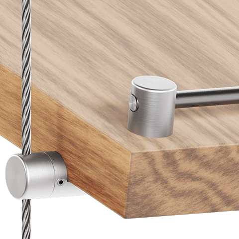 Specialty Supports — Multi-Position Support for Wooden Shelves | Nova Display Systems