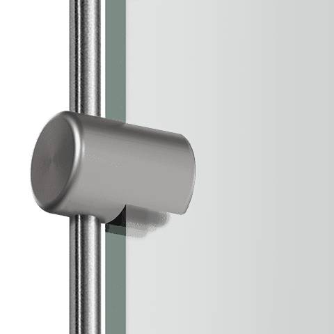 Standard Support for 6mm Rod System Panel Applications — Side Clamp Support for Panels | Nova Display Systems