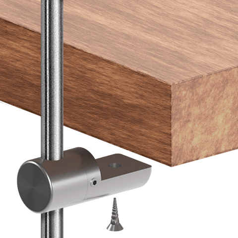 Specialty Supports — Multi-Position Support for Wooden Shelves | Nova Display Systems
