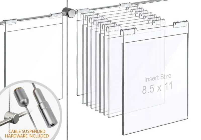 Acrylic Hook-on Poster Holders — Saving Bundles