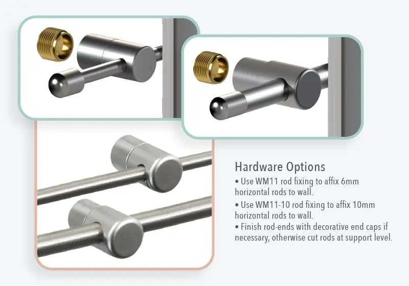 Hook-on Aluminum Frame Mounting — Hardware Options | Nova Display Systems