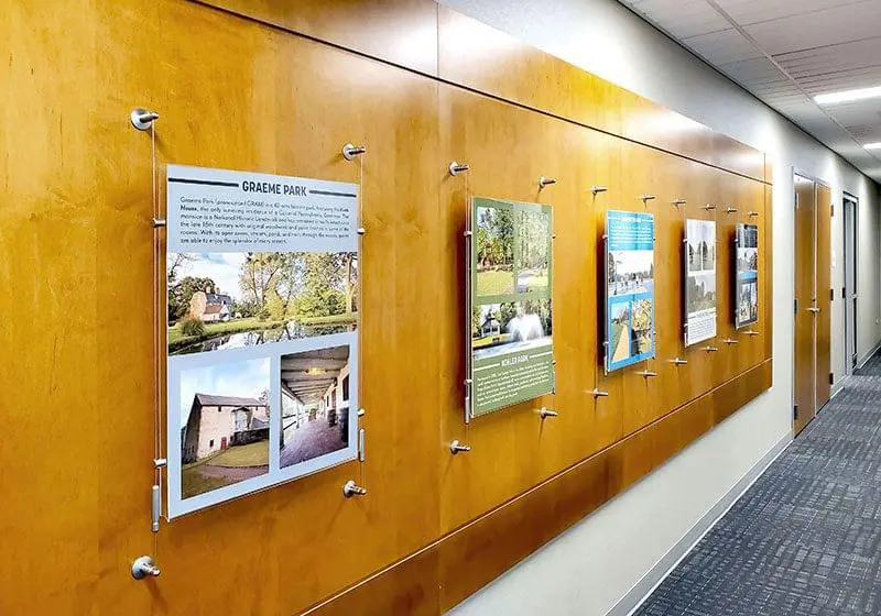 Easy Access Info/Poster Display for Interior — Standard Display Kits | Nova Display Systems