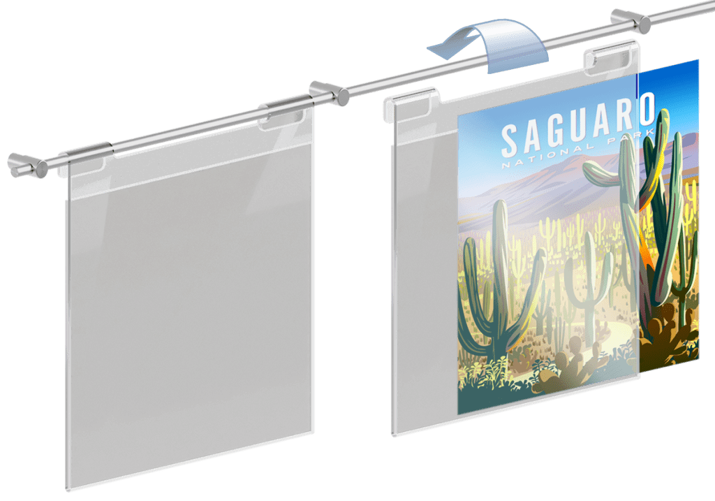 Standard Display Kits — Hook-on Poster Displays | Nova Display Systems