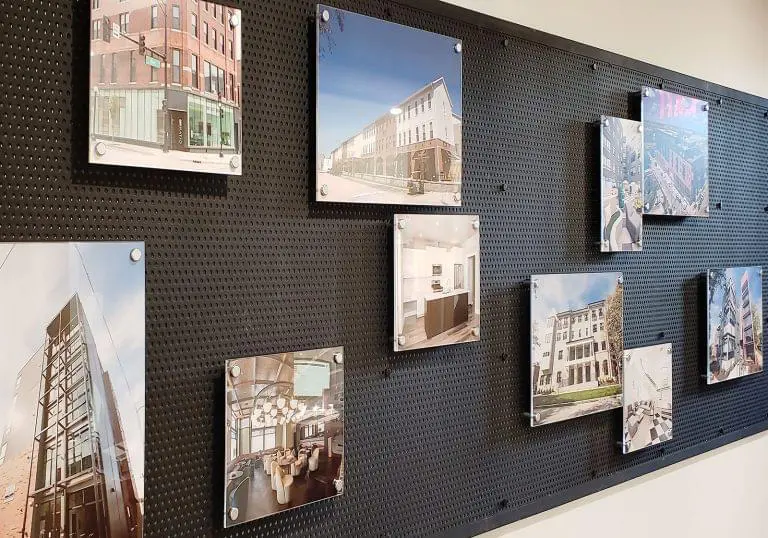 W2511 — Acrylic Poster Frames with Magnetic Standoffs