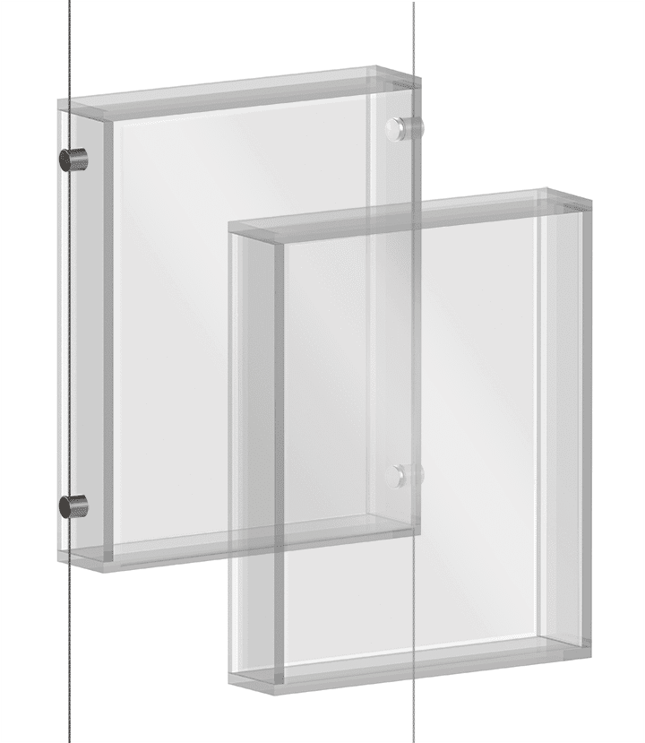 Top-Load Acrylic Shadow Boxes / Clear | Nova Display Systems