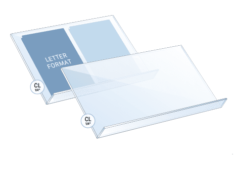Sloped Clear Acrylic Shelves for Cable Display System | Nova Display Systems