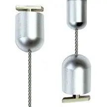 CQQ Track-Mount with Quick Fit Toggle 1.5mm Cable Suspension Kit — 4M (13’ 1-1/2”) Length | Nova Display Systems
