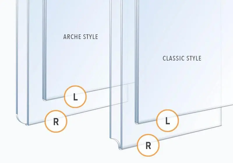 Acrylic Easy Access Holders for Info-Post Displays — Holder Styles | Nova Display Systems