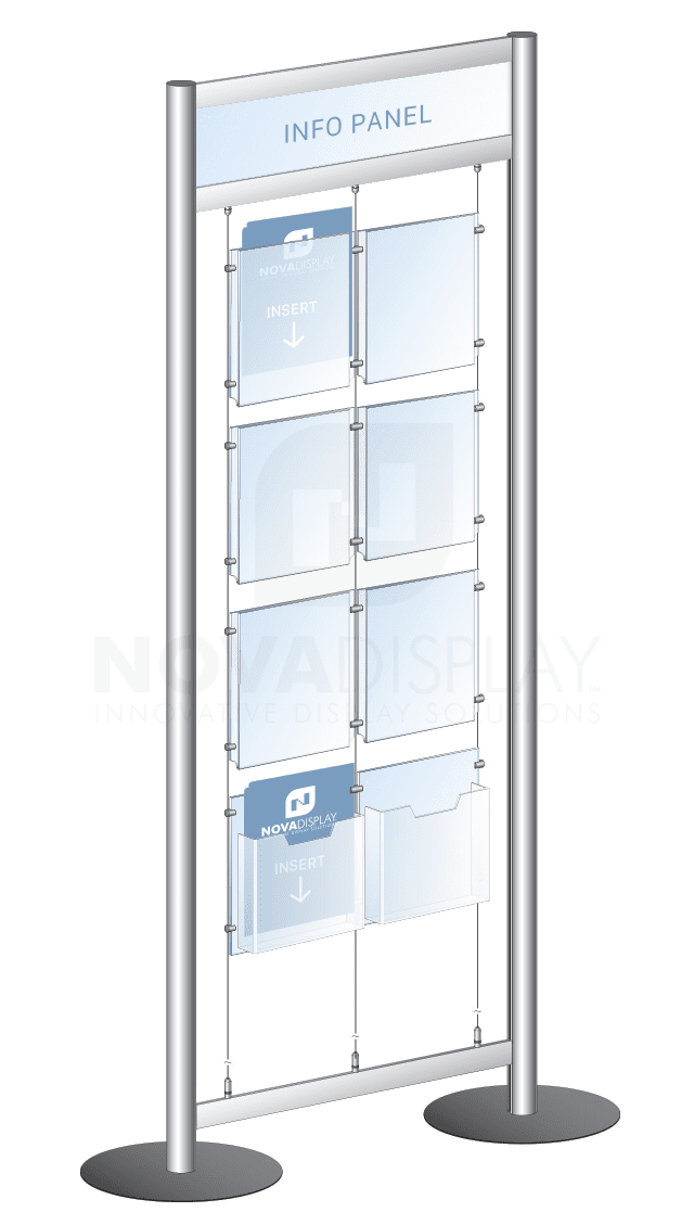 KFTR-003 Free-Style Floor-Standing Display Kit with Cable Suspension | Nova Display Systems