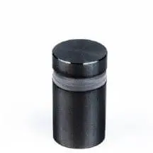 5/8" Dia. Black Stainless Steel Standoff — 16mm (5/8″) Dia. x 19mm (3/4″) Length M10 Stud | Nova Display Systems