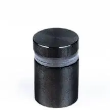 3/4" Dia. Black Stainless Steel Standoff — 19mm (3/4″) Dia. x 19mm (3/4″) Length M10 Stud | Nova Display Systems