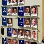 Hook-on Info/Photo Wall Display for Lobby and Office Space