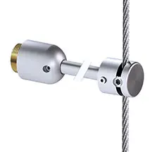 Wall-Mounted Rod Stabilizer with Customizable Depth for 3mm Cable System