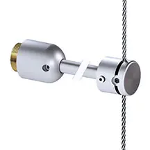Wall-Mounted Rod Stabilizer with Customizable Depth for 1.5mm Cable System