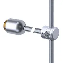 Wall-Mounted Rod Stabilizer with Customizable Depth for 6mm Rod System