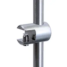 Rod Shelf Support Single-Sided — Horizontal Grip-Support / Non-Removable (#304 Stainless Steel)