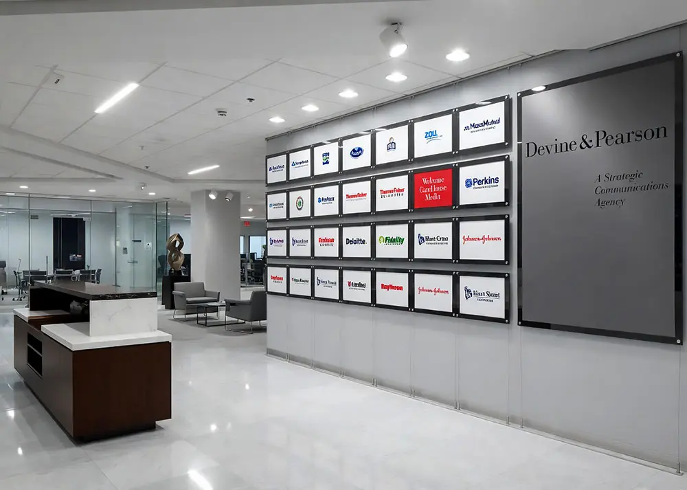 H1035 — Donor Recognition Wall Display with Cable Suspension Systems | Design Concept
