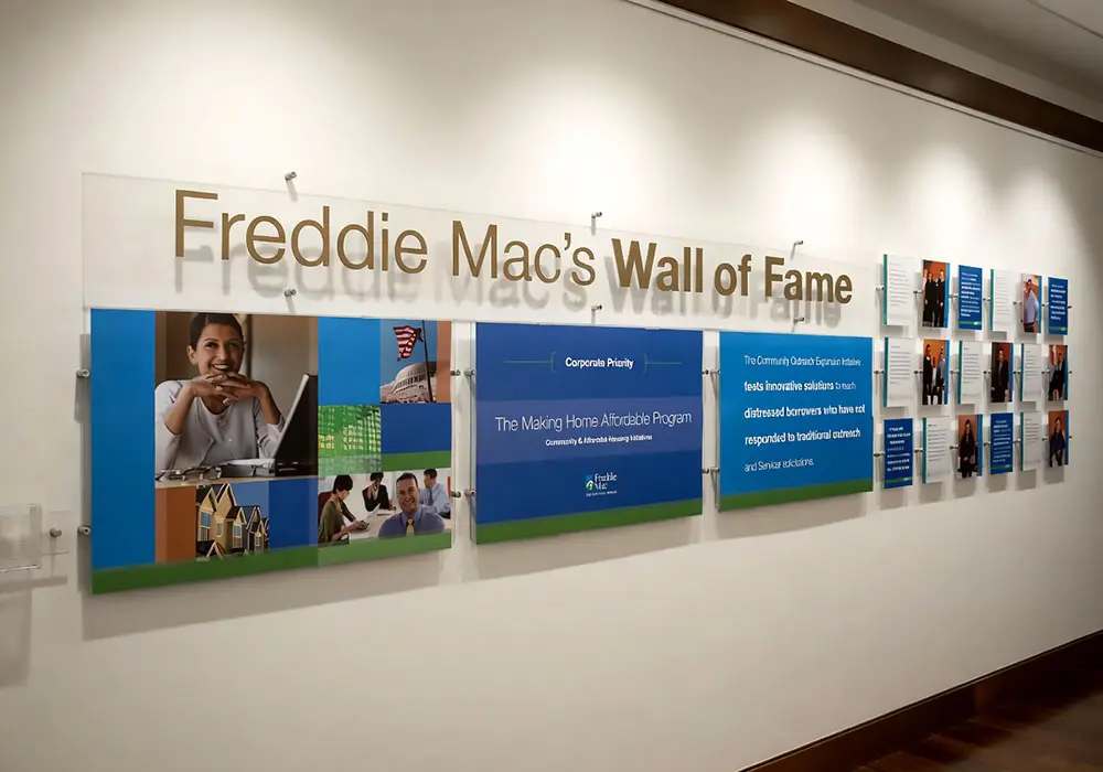 H1049 — Wall-of-Fame Display with Standoff System | Design Concept