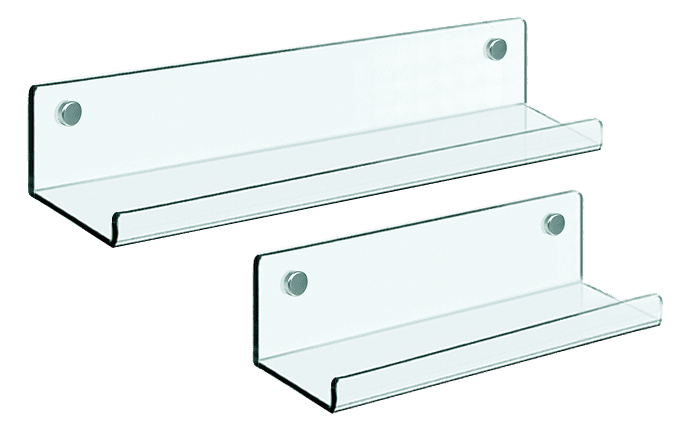 Acrylic Floating Shelves — Standoff Wall Projected | Nova Display Systems