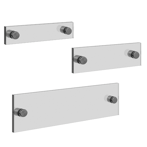 Clear and Non-Glare Acrylic Name-Plate Blanks — Styles & Sizes | Nova Display Systems