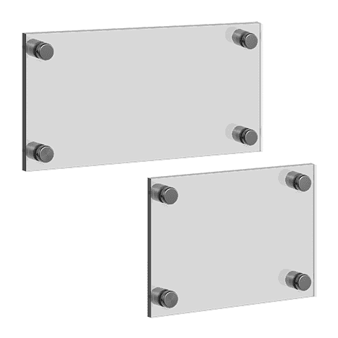 Clear and Non-Glare Acrylic Sign Blanks — Styles & Sizes | Nova Display Systems